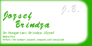 jozsef brindza business card